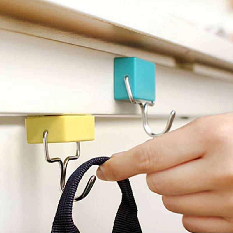 

Seamless Magnetic Hook Creative Tools Magnetic Hooks School Locker Hook Refrigerator Hanger 3PCS Hooks 2 kg Max Bearing