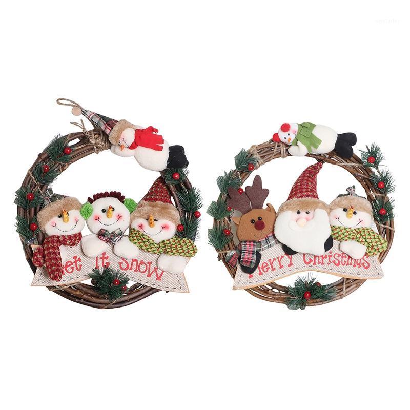 

1 Pcs Christmas Wreath ,Door Hanging Decorations for Xmas Holiday Front Door Ornaments1, Let it show