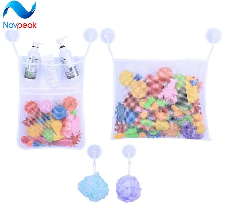 

10 set/lot Baby Bath Bathtub Toy Mesh Net Storage Bag Organizer Holder Bathroom Organiser