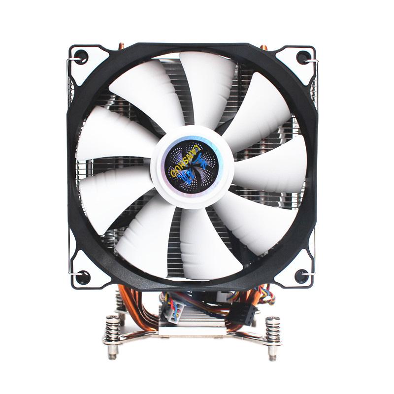 

LANSHUO CPU Silent Dual Fan 4 Heat Pipe 3 Wire CPU Cooler Fan for Intel LGA 2011 Self-Contained Backplane Motherboard