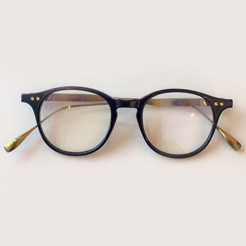 

2021 New Titanium Women Men Round Eyeglasses Frames Brand Eyewear Prescription B982