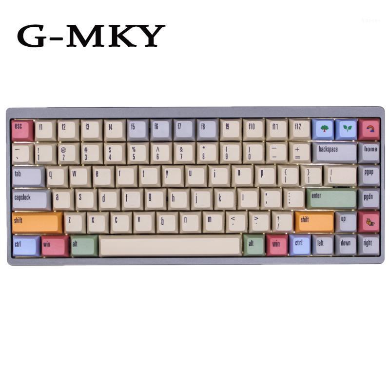 

G-MKY Canvas 163 Keycaps PBT Dye-sublimated Keycap XDAS profile keycap For Filco/DUCK/Ikbc MX switch Mechanical Keyboard1