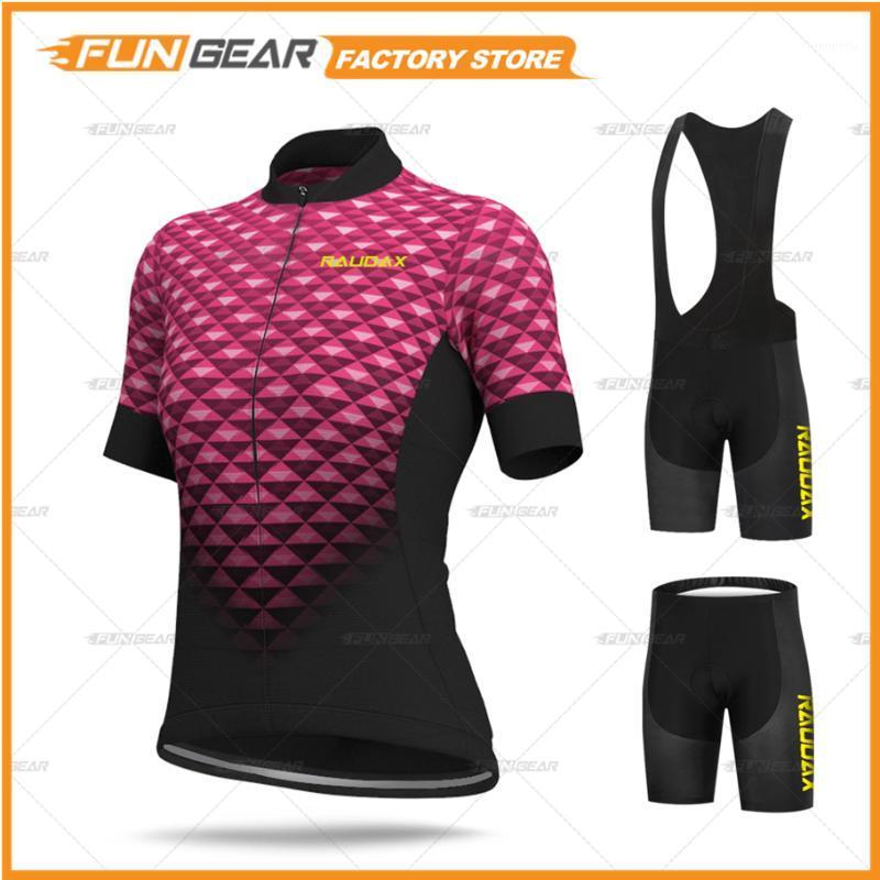 

Fashion Lady Cycling Clothing Road Bike Jersey Set Woman Short Sleeve Summer Garment Team Bicycle Uniform Female Training Suit1, Bib cycling set 1