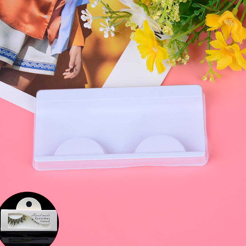 

10 Sets Beige Pink Trays Eye Lash Tray Clear Box Lashes Packing Boxes Eyelashes Packing Box Eyelashes Packaging Transparent Lid