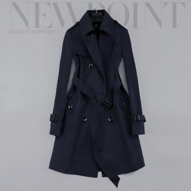 

Elegant casual solid color women autumn and spring top,female good quality sashes long sleeve outwear office coat, Black