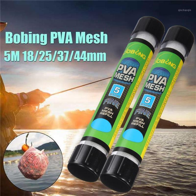 

1PCS 5M Water Dissolving PVA Narrow Mesh Tube Net Carp Fishing Feeder Lures Refill Plunger Bar Tackle Carp Fishing Feeder1