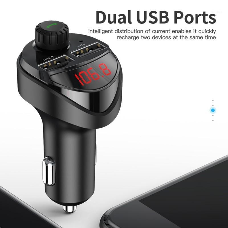 

Bluetooth Car Audio MP3 Player Car Charge FM Transmitter Kit 3.4A Dual USB Phone Charging1