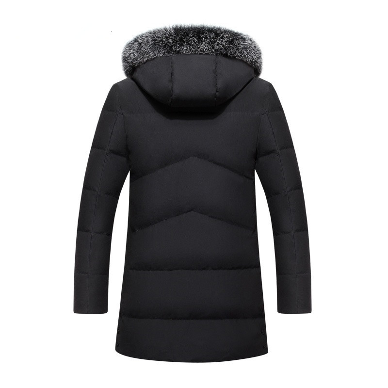 

2021 Clothes White with Man's Zipper Hood Down to Men's Low-grade Winter Coat Thick Man P6C7, Games