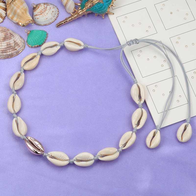 

Natural Shells Jewelry Summer Beach Conch Shell Choker Necklace Bohemian Seashell Collar Accessories For Women Girls Female Gift1