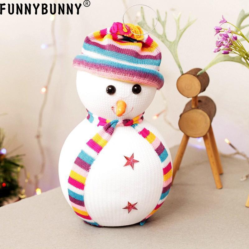 

FUNNYBUNNY Christmas Snowman Doll Christmas Tree Hanging Ornament Home Decoration1