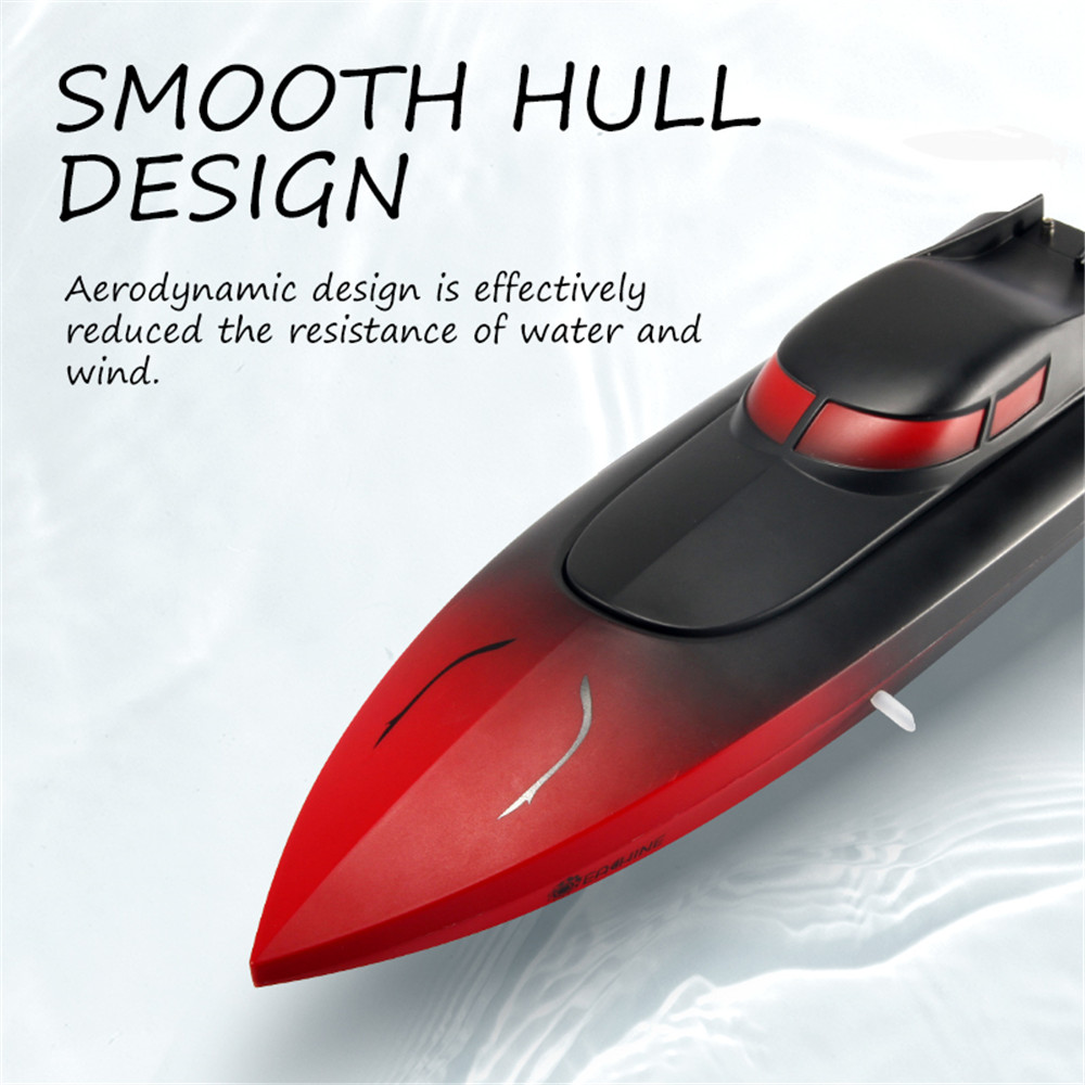 

Eachine EBT02 2.4G Electric Remote Control RC Speed Boat Ship Speedboat Motor Model Vehicles with Turnover Reset Function Toys, Red