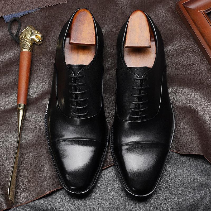 

autumn 2020 men's round head cattle leather men's formal wear single shoes antiskid shoes manufacturers wholesale1, Black