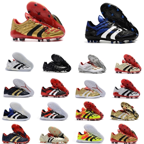 

Men Predator 20+ Mutator Mania Tormentor Accelerator Electricity Precision FG Beckham DB Zidane ZZ soccer shoes cleats football boots, Color 7#