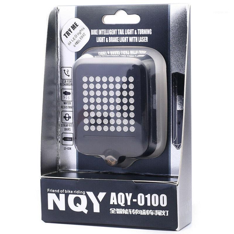 

Bike Bicycle Light 64 LED Automatic Direction Indicator Bicycle Rear Taillight USB Rechargeable Cycling Bike Light1