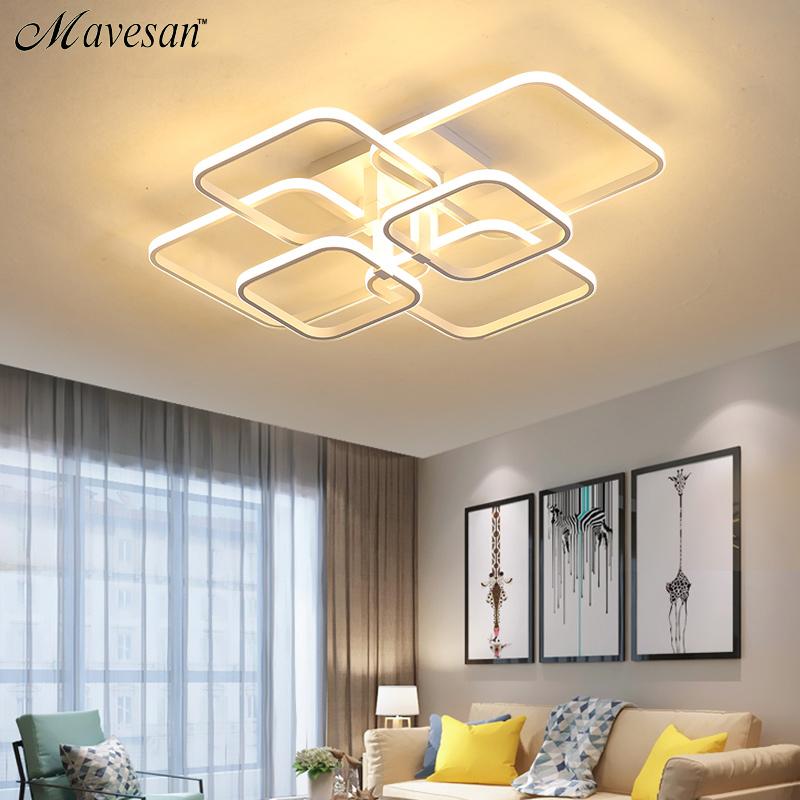 

Acrylic Modern LED Chandelier For Living Room Bedroom LED Lustres Large Ceiling Chandelier Lighting Fixtures AC85-260V