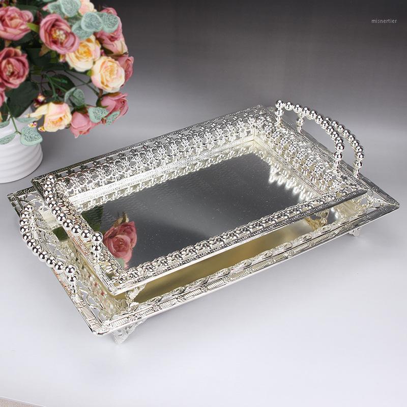 

European style fruit tray silver tray high-grade fruit tray- container1