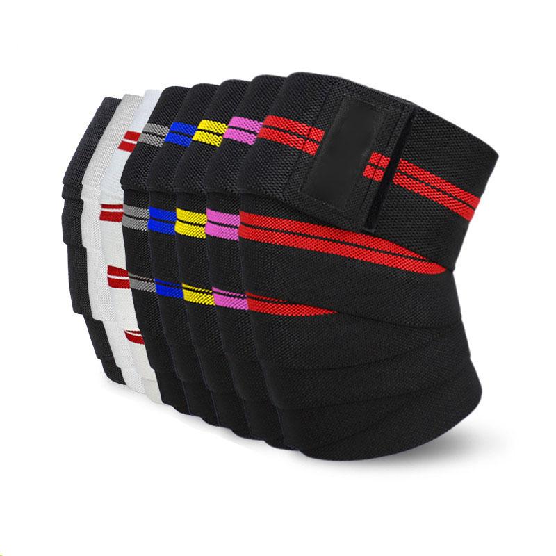 

1PCS Fitness Pressurized Straps Gym Weight Lifting Leg Knee Compression Training Wraps Elastic Bandages, Black