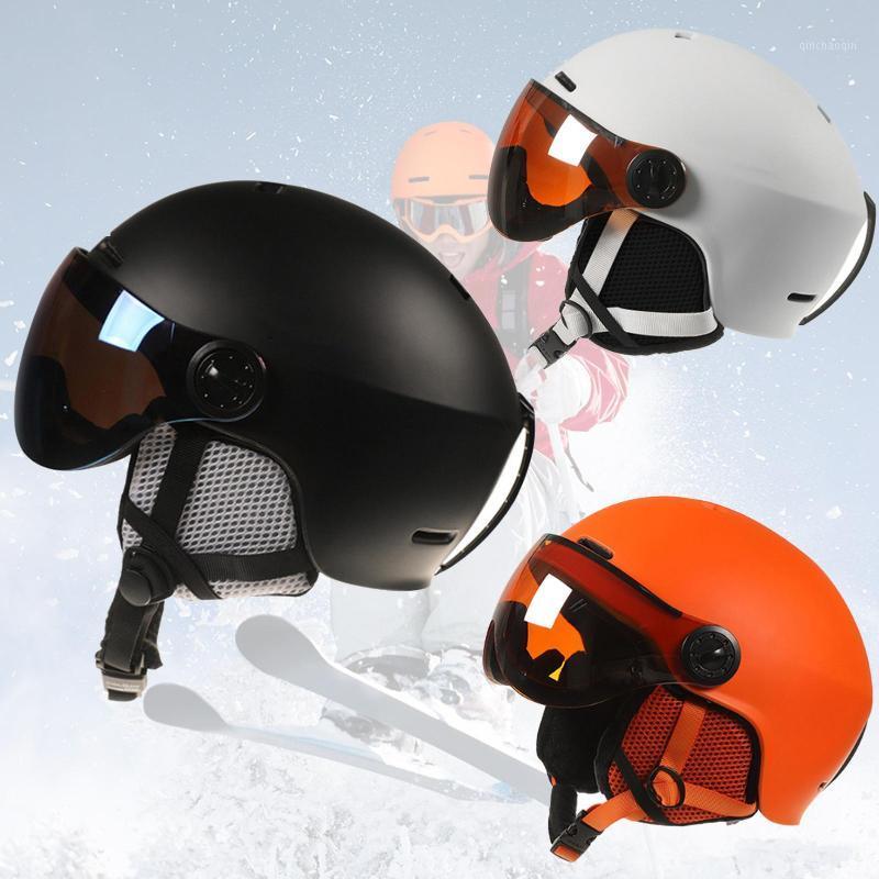 

Ski Helmet Goggles Visor Men Women Snowboard Helmet Snowmobile Skateboard Safety Mask Winter Warm Fleece1