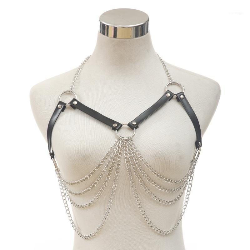 

Other Sexy Body Harness Chain Bra Goth Punk Rock Leather Belt Club Festival Fashion Jewelry Outifit Party Accessoriess