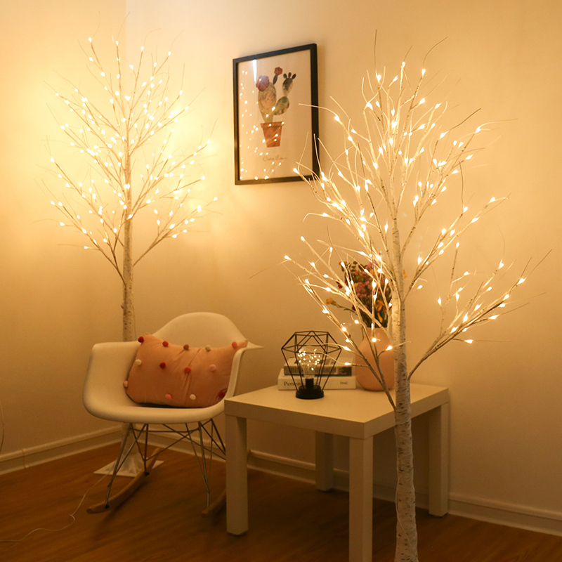 

lamp dining living Simulation Nordic birch bedroom room scene arrangement of luminous Branch decorative lights