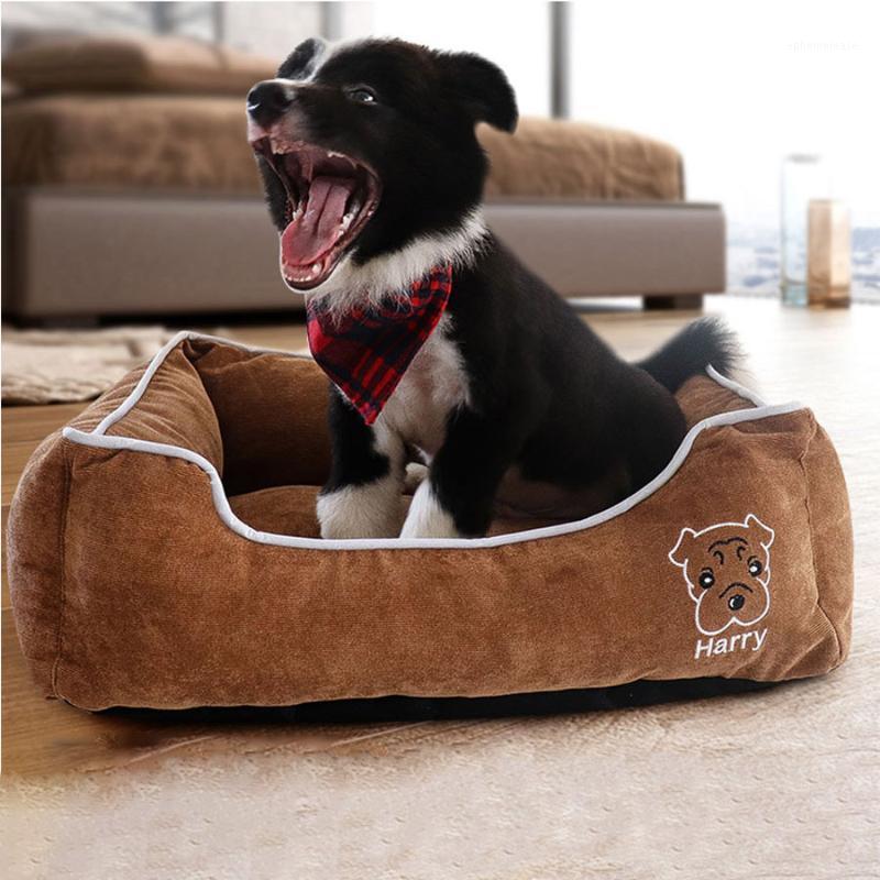 

Pet Dog Bed Winter Warm Detachable Soft Sofa Puppy Waterproof Bottom Dog Sleeping Bed Kennel for Small Large Dogs Supplies1, Brown