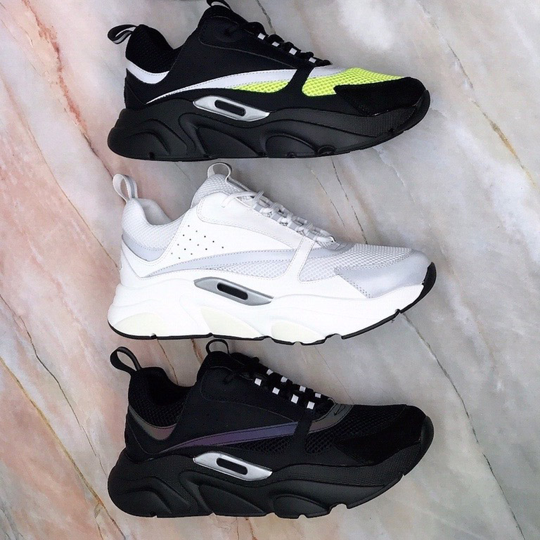 

2021 women men b22 casual Sneaker shoes Calfskin Trainers Men Women Casual Shoe Flats Outdoor Sneaker Patchwork Casual Sneaker with box, Black