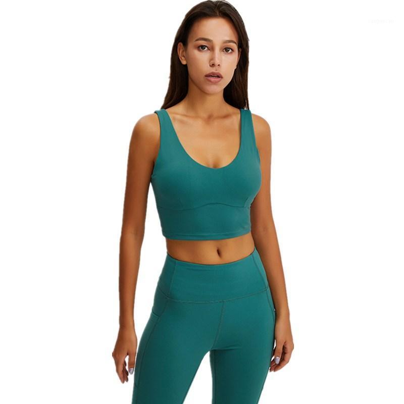 

2020 Summer New Beautiful Back Yoga Fitness Bra Women High-Strength Shockproof Gym Full Cup Running Sports Bra Fitness Underwear1, Black