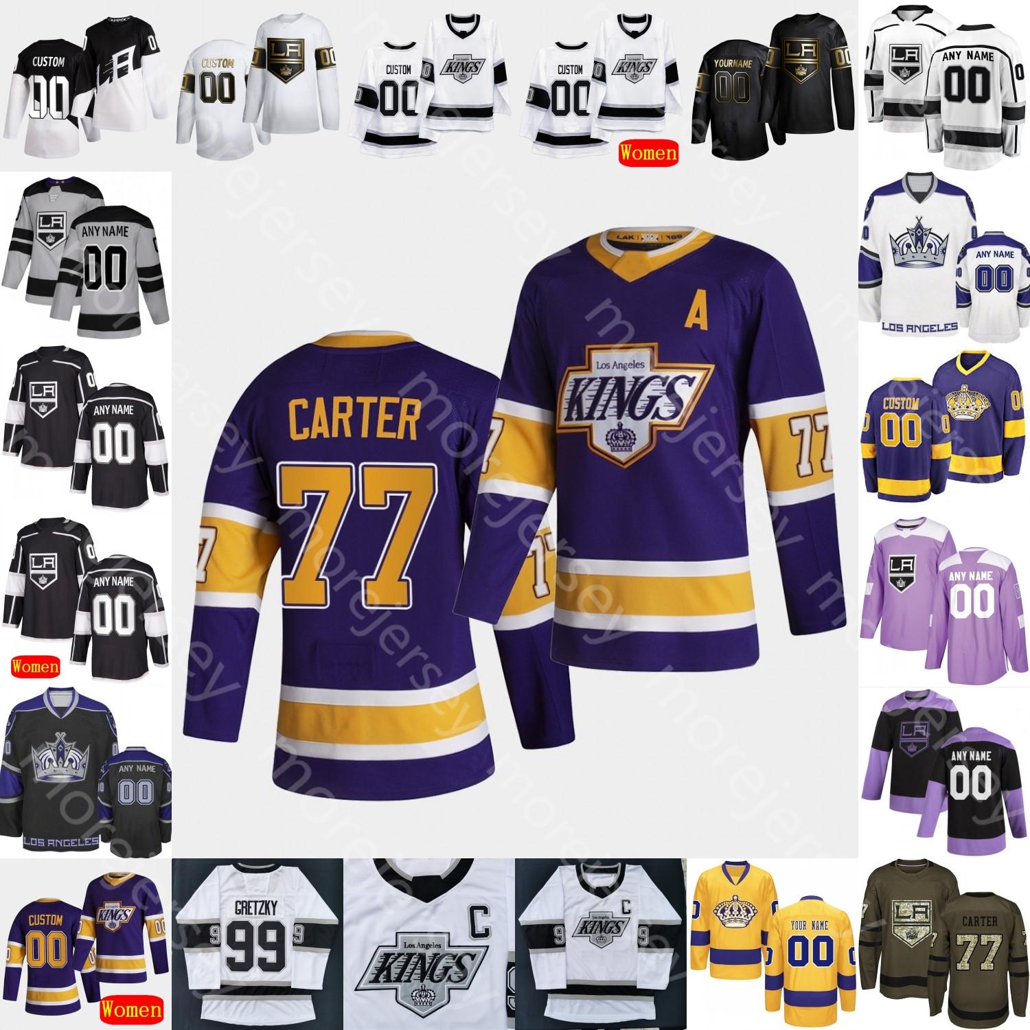 

Los Angeles Kings Ice Hockey Jersey Amadio Mikey Anderson Anderson-Dolan Andersson Athanasiou Clague Frk Grundstrom Iafallo Ingham Kempe, Fights cancer black