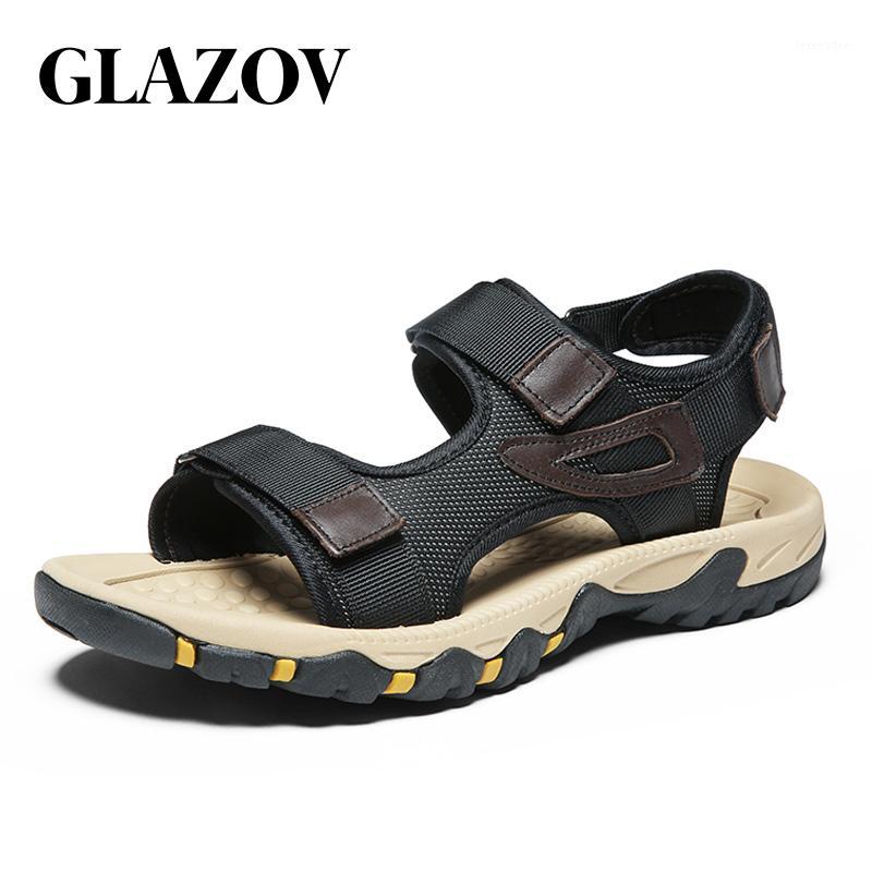 

GLAZOV Footwear Mens Shoes High Quality Mesh Men Sandals Summer Men Shoes Beach Sandals Fashion Outdoor Casual Sneakers Size 471, Black