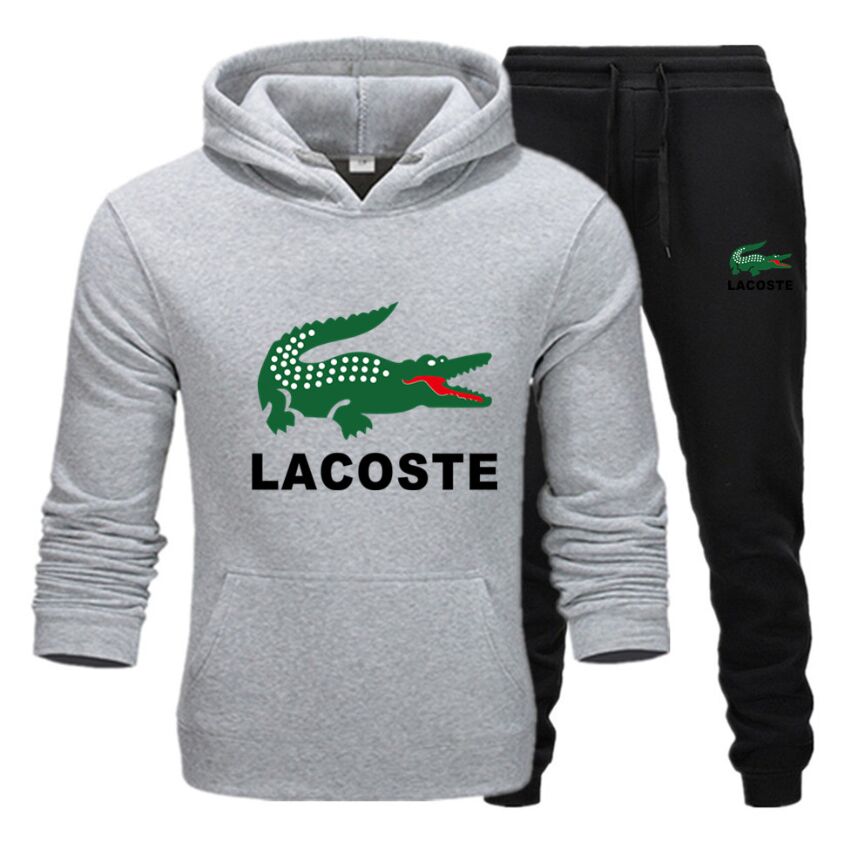 

2021 Spring Autumn Sportswear Fitness Tracksuit Men Hoodies Black And White Sets Casual Mens Clothing 2PC Sweatshirt+Sweat Pants