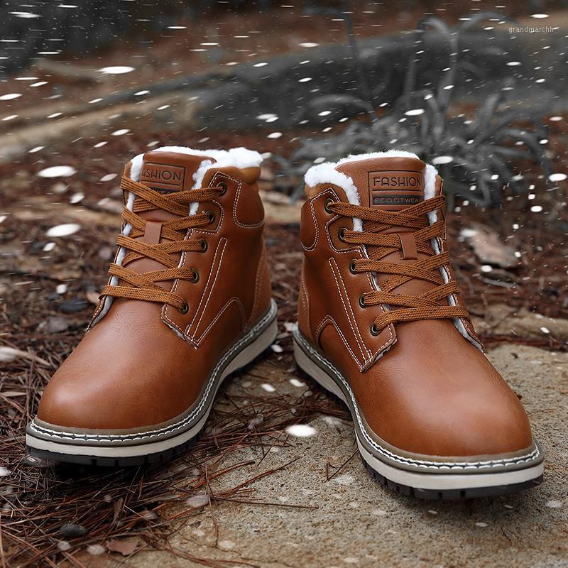 

Winter Boots Men Anti-Skidding Shoes Men Popular Comfy Shoes Short Plush Snow Boots Durable Outsole Fashion1, Dark blue