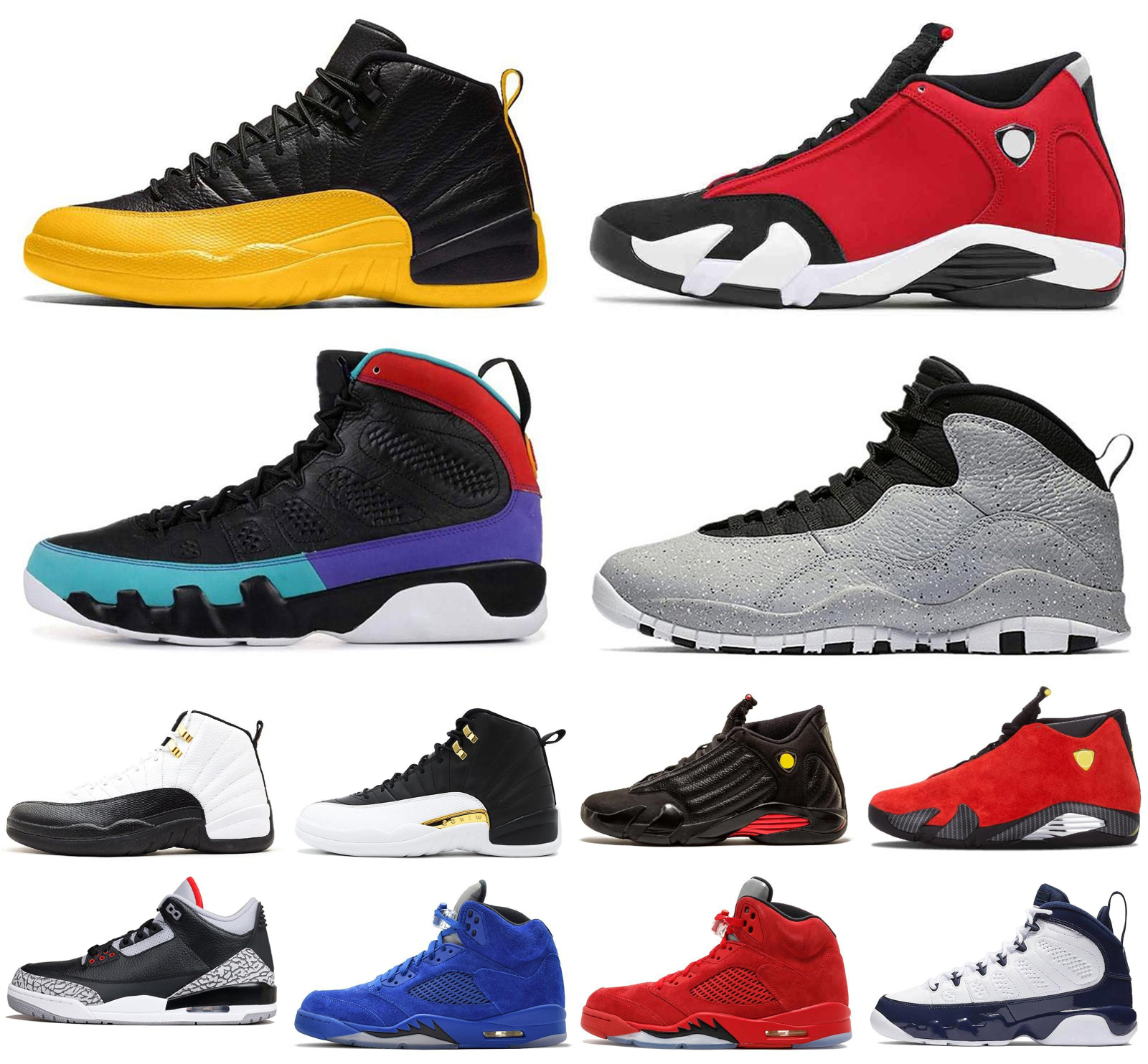 

Sneakers University mens light New Basketball Shoes Gym Jumpman Blue Sports Gold color Trainers Citrus fresh 10 stravis, 10 seattle