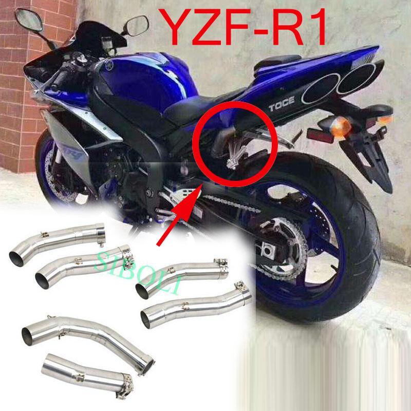 

R1 Motorcycle Exhaust Middle Link Modified Pipe For YZF-R1 2004 2005 2006 2007 2008 2009 2010 2011 2012 2013 20141