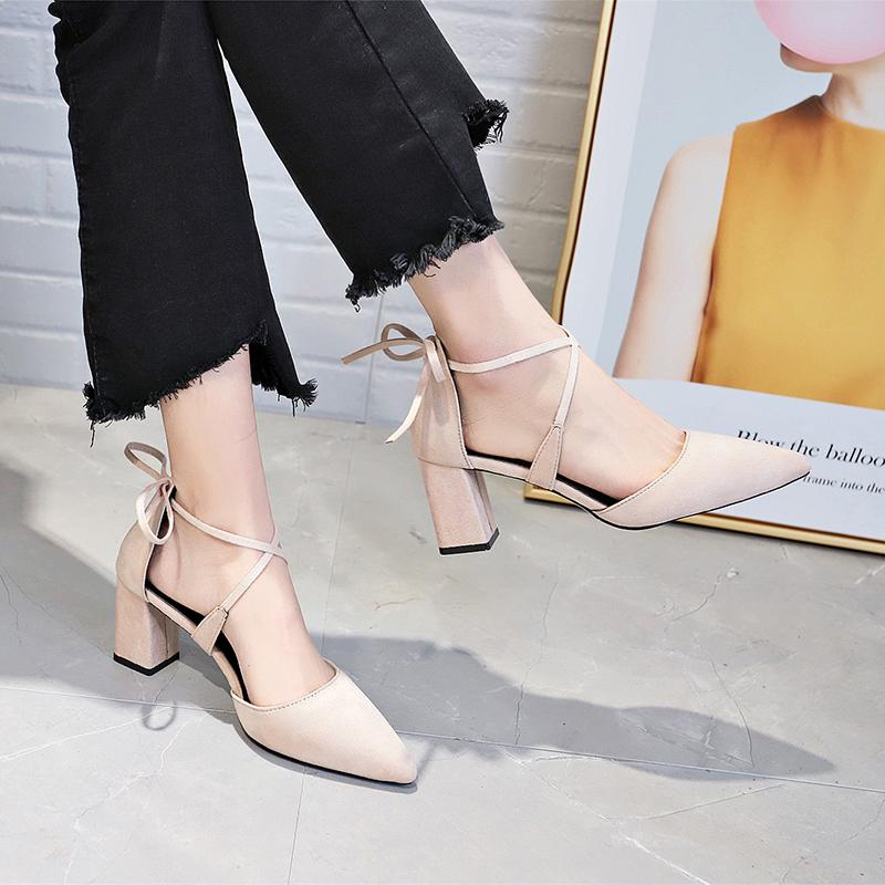 

2020 Sandals Breathable Shoes Women Pumps High Heel Wedding New Female Fashion Office Shoes Sexy women fashion U14-90, Beige