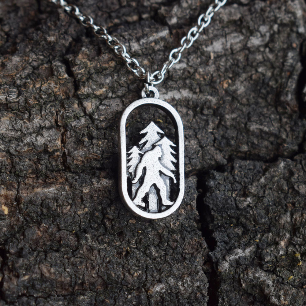 

20pcs Sasquatch Bigfoot Necklace in the mountain J1218