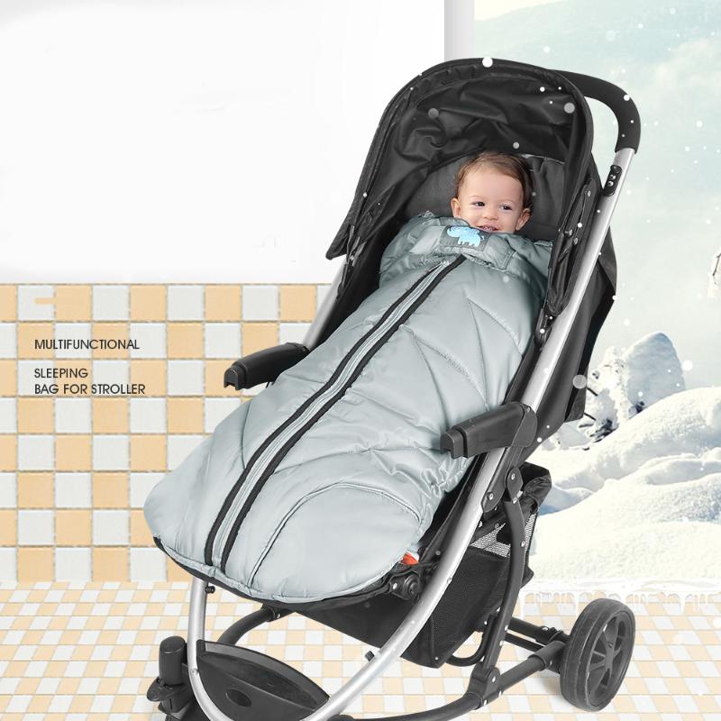 

Baby stroller down sleeping bag Stroller accessories for baby Universal footmuff Warmly sleep sock Thick pram footcover