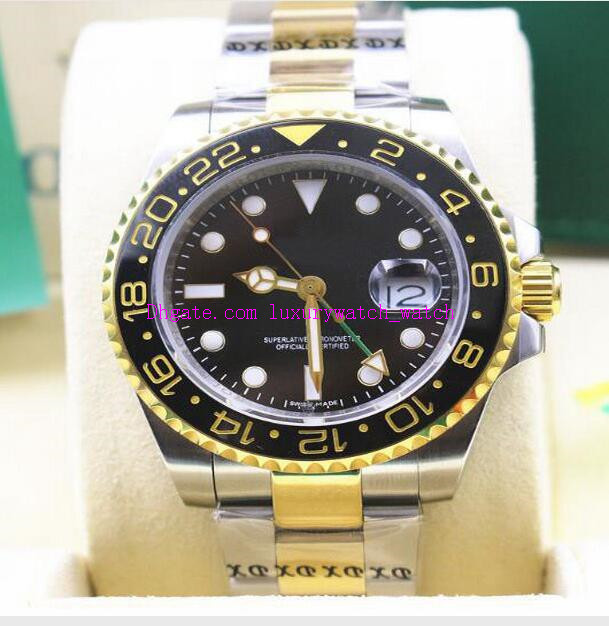 

Original Box Luxury Watches 116719 126711 126715 40mm Stainless Steel Bracelet Ceramic Bezel Automatic Mechanical Men Watches, Slivery;brown