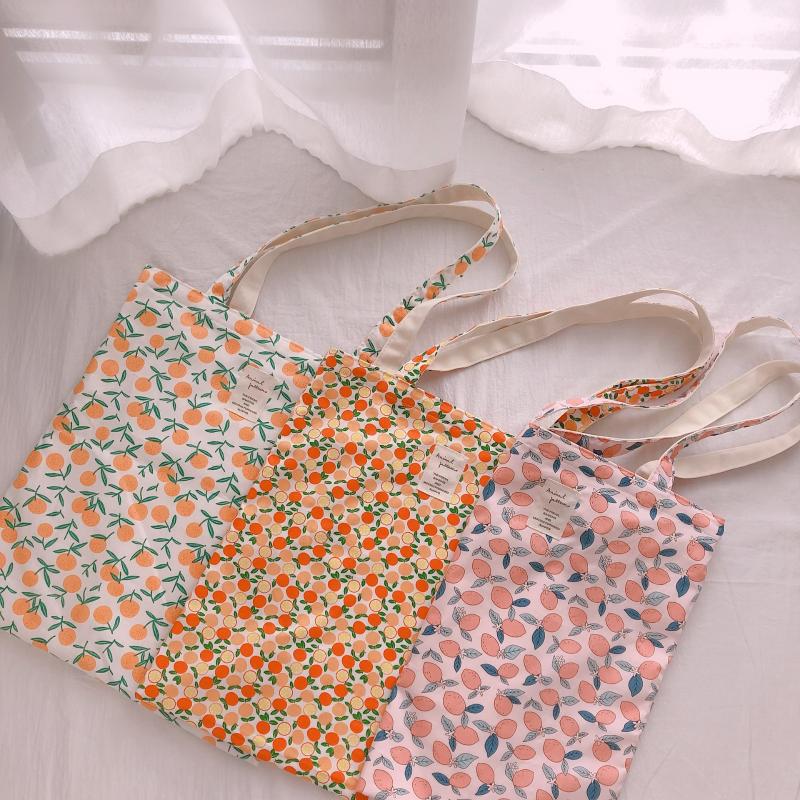 

Cotton Cloth Bag Fresh And Gentle Multi Color Cotton Cloth Bag Single Shoulder Female Cream Color Literature And Art Sweet Lazy, 10