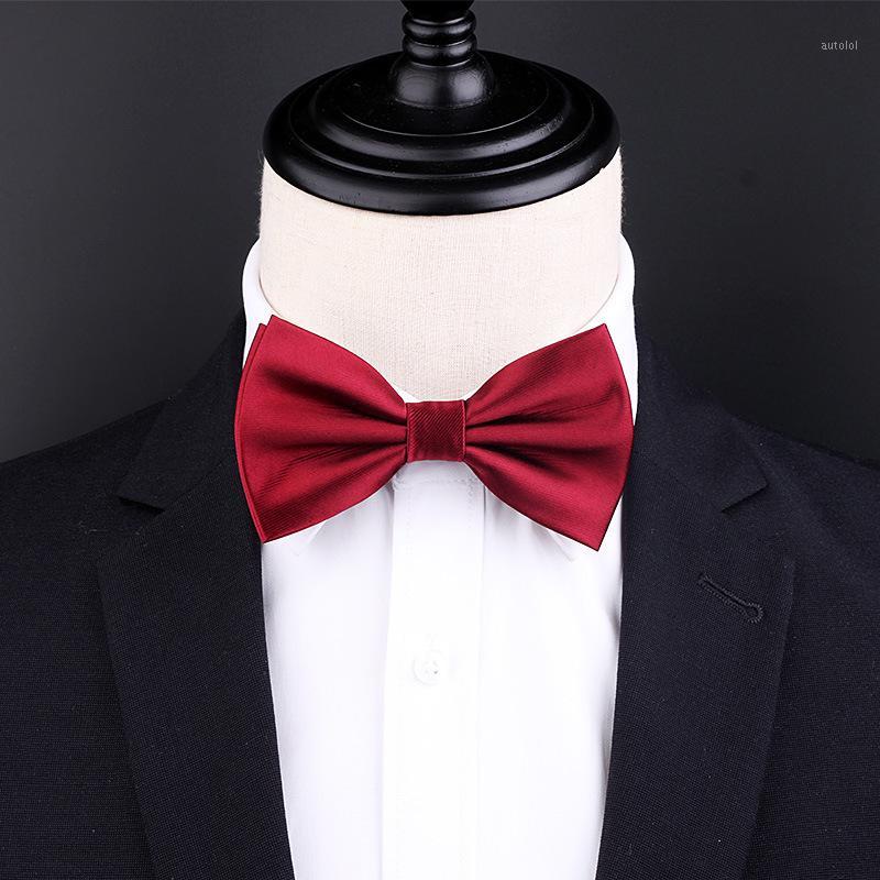 

Men's formal business Solid Bowtie wedding groom groomsman collar flowers1