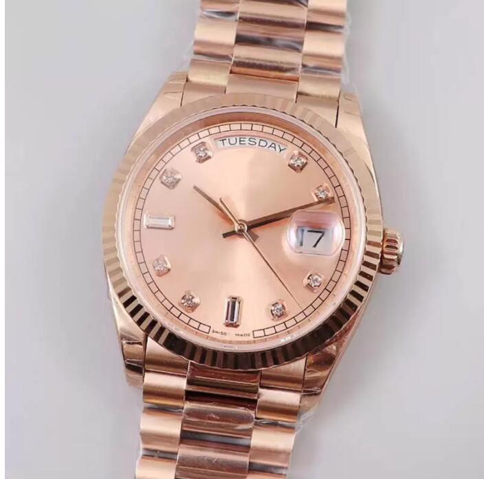 

2022 Luxury fashion classic waterproof women's man watch, 36MM 41MM week calendar stainless steel casual business automatic machine sapphire glass luminous watch, Custom waterproof