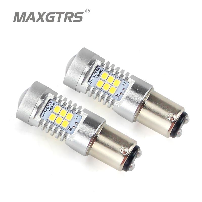 

2x BA15D S25 1157 P21/5W Warm White Car Stop Bulb Led Light 2835 Brake Tail Turn Signal Light Halogen Lamp Car Lights Source, As pic