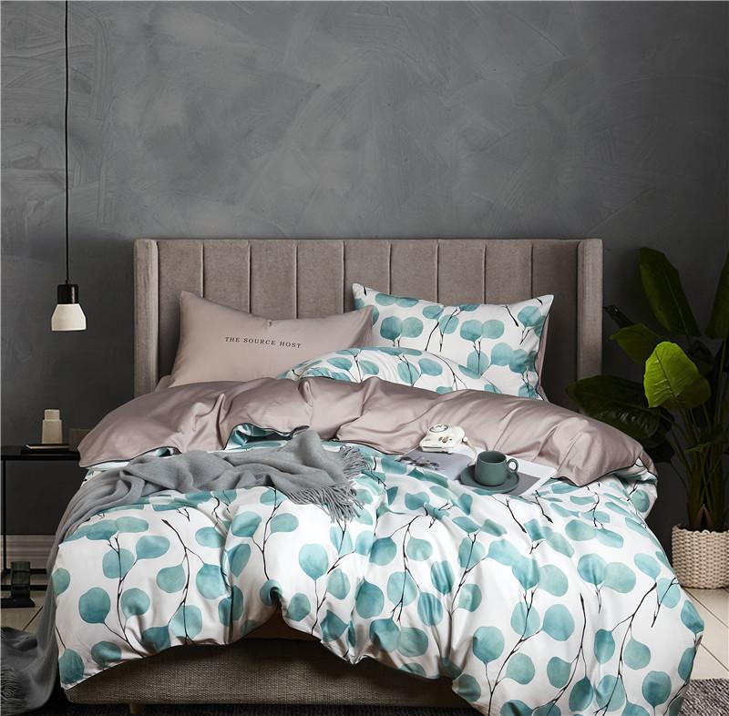 

Leaf Flowers 3D print Queen King Double size Luxury Egyptian Cotton Bedding Set Silky Soft Bed Sheet set Duvet Cover #339, 11