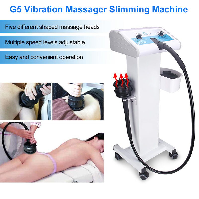 

Portable body massager 5 heads g5 vibration massage machine for lymphatic drainage fat shaping slimming machine home use