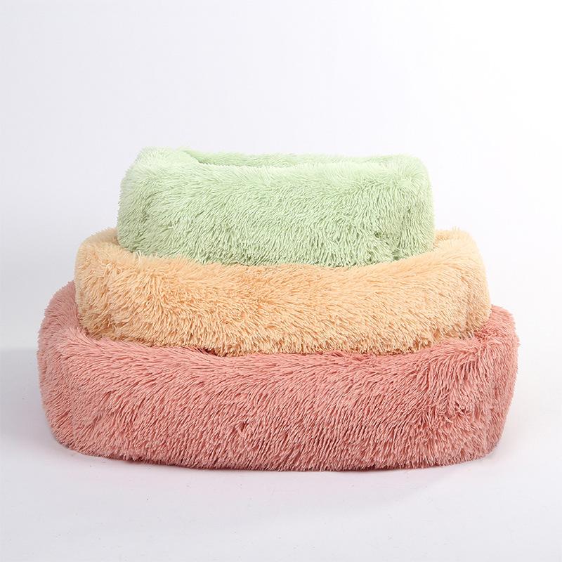 

Teddy dog' nest autumn winter blanket color dog bed pet supplies dog' nest mat cat' pet mink' Plush, Deep grey