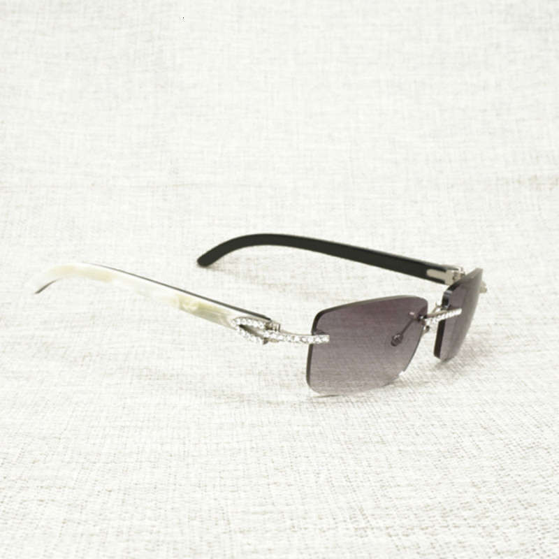 

Ienbel 2021Square outdoor Men's sunglasses, no saddle, synthetic diamond, buffalo horn