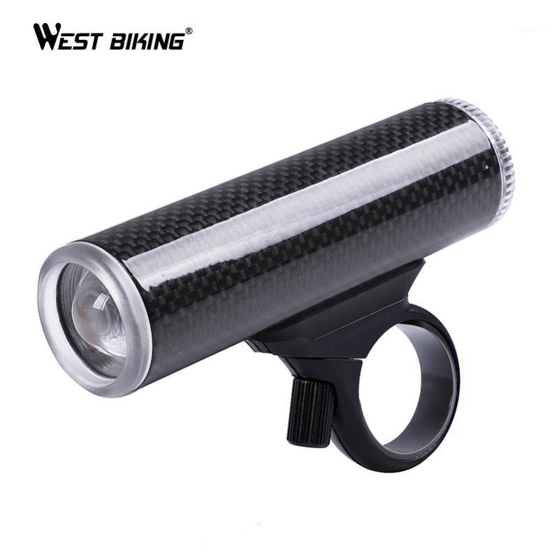 

WEST BIKING Bike Front Light Rechargeable 4 Modes Carbon Fiber Aluminum Alloy Headlamp Waterproof Bike Cycling Light1