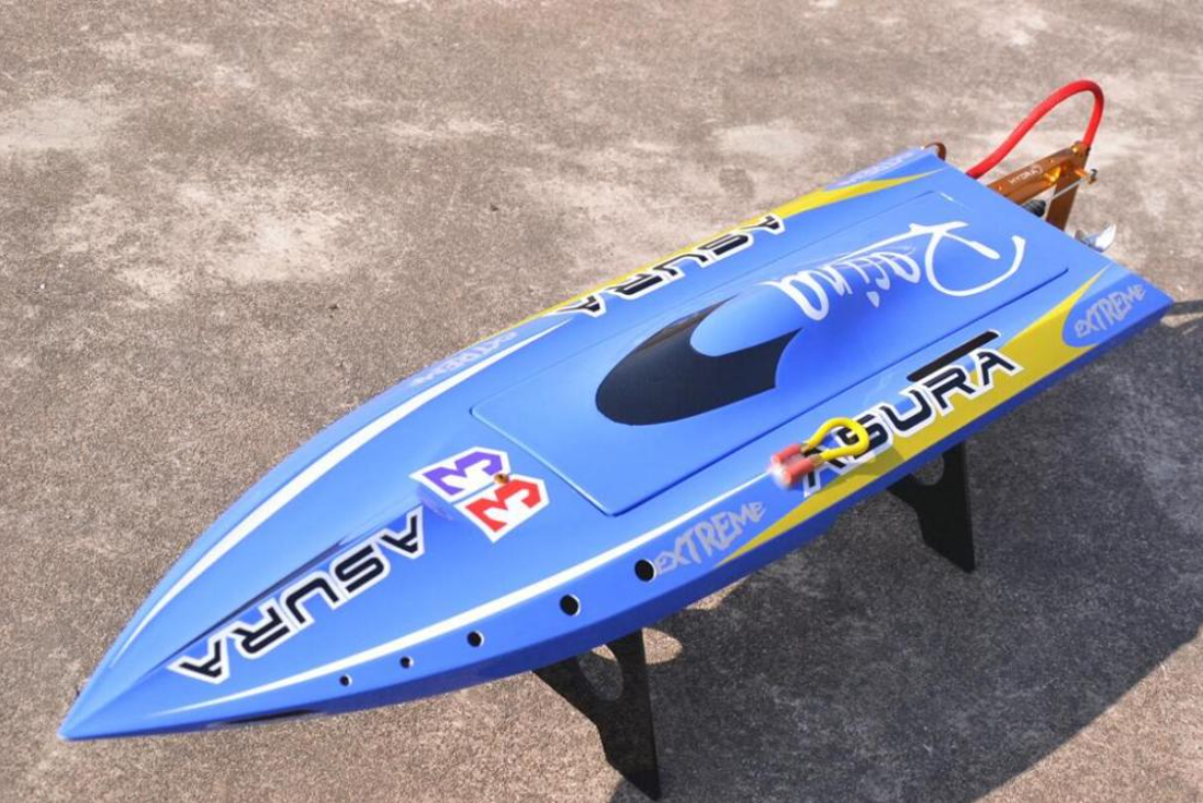 

DTRC H750 Shark Brushless Motor 3674 and 120A ESC with Anti-Capsize function RC Boat, Blue