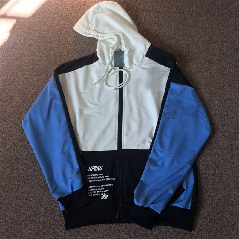 

Mens Jacket Down With Hooded Coat Windbreaker Letter Printed Pattern Sleeves Jackets Letter Zippers And Bust Special Style Coats -4XL, White