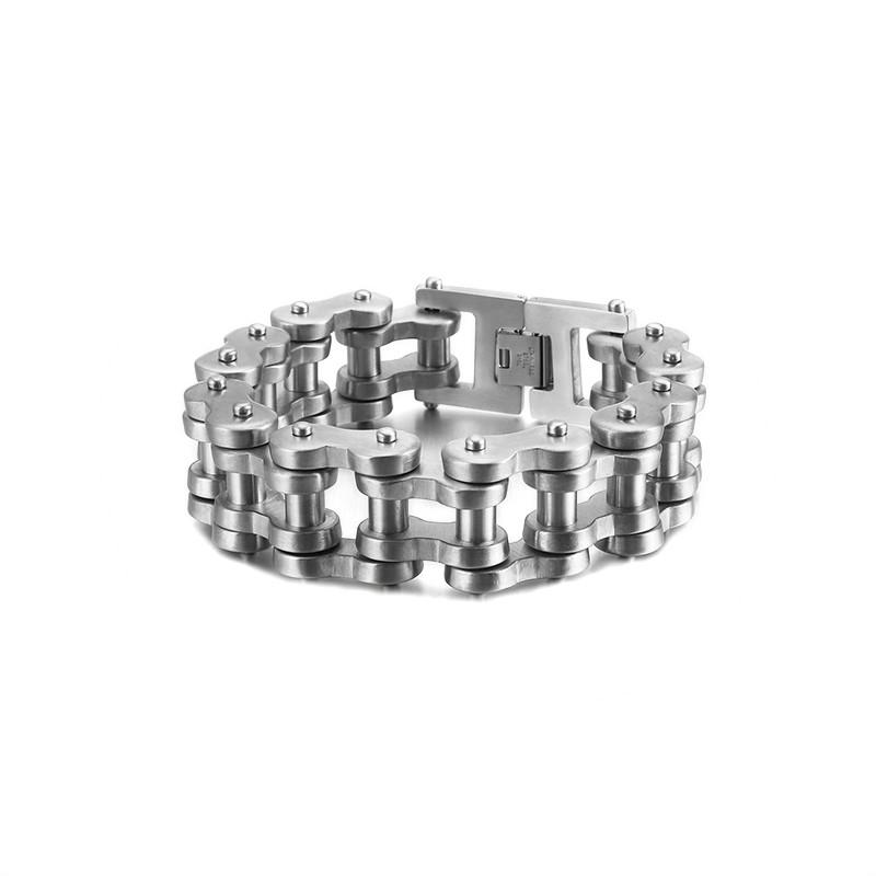 

230mm Punk 316 Stainless Steel Bike Chain Bracelets Men Hip Hop Heavy Chunky Bicycle Chain Armbanden Manly Biker Jewellry