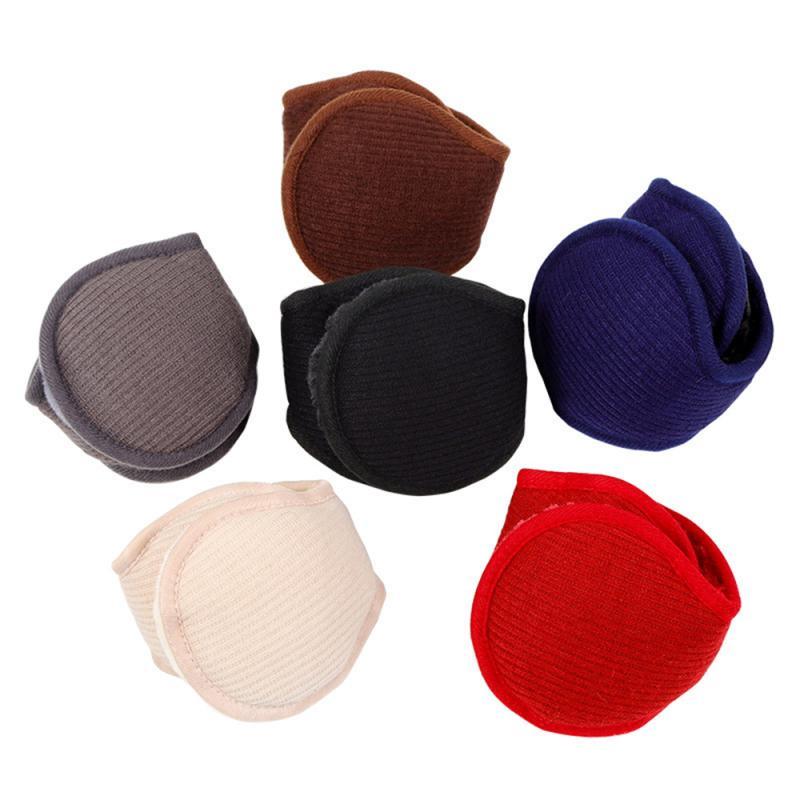 

Men Women Ear Muffs Winter Ear Warmers Knitted Adjustable Wrap Earmuffs